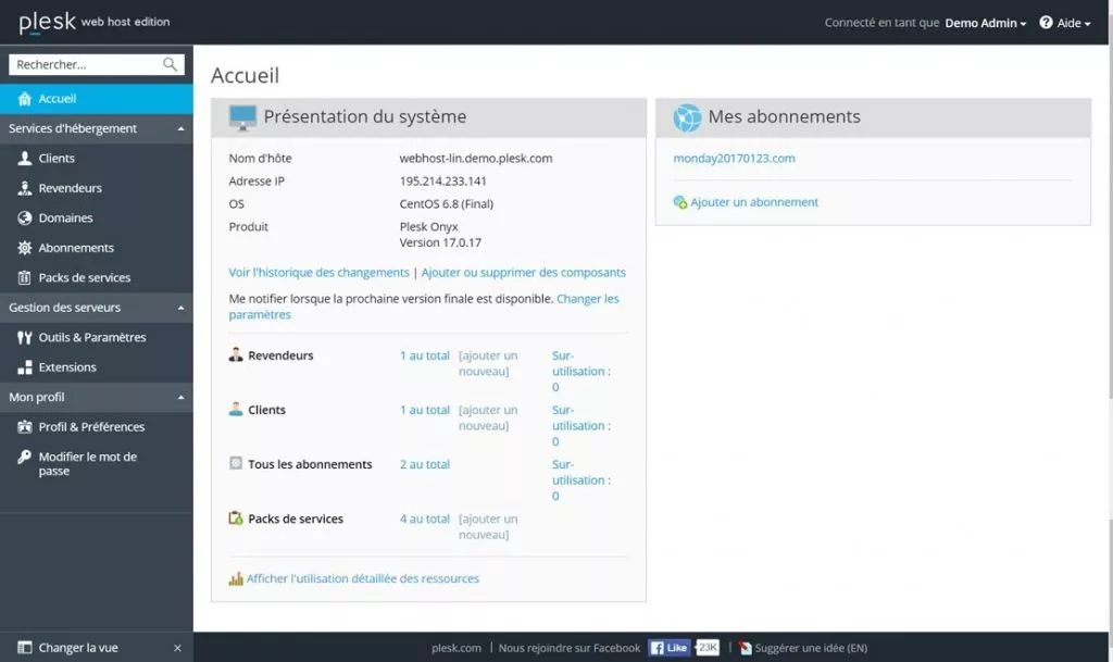 Administration des sites et gestion des emails