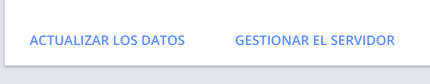 gestión del servidor